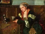 Lady Reading 1878 By Harriet Backer