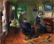 Music Interior from Kristiania 1890 By Harriet Backer