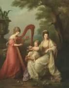 Lady Elizabeth Smith Stanley Countess of Derby with her Son By Angelica Kauffman