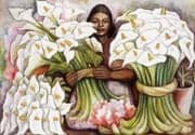 Vendedora De Alcatraces By Diego Rivera