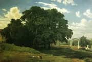 At the Church Fence Balaam 1867 By Ivan Shishkin