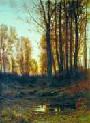 Twilight Sunset 1879 By Ivan Shishkin