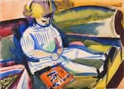 Child On Sofa 1970 By Henry Lyman Sayen