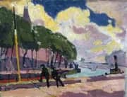 On The Banks Of The Seine 1968 By Henry Lyman Sayen