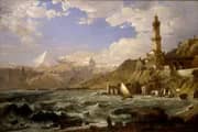 The Coast of Genoa 1854 By Jasper Francis Cropsey