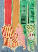 Young Girl in a Pink Dress 1942 By Henri Matisse