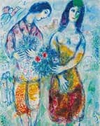 Les Paysans 1971 By Marc Chagall