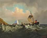 Rescue from the Rocks By William Bradford