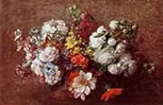 Bouquet of Flowers By Henri Fantin-Latour