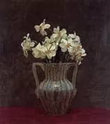 Narcisses in an Opaline Glass Vase By Henri Fantin-Latour
