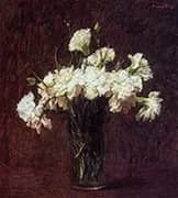 White Carnations By Henri Fantin-Latour