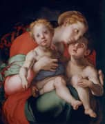 Madonna and Child with Saint John By Jacopo Pontormo