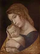 Maria with the Sleeping Child By Andrea Mantegna