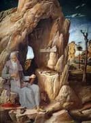 St Jerome in the Wilderness By Andrea Mantegna
