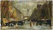 Boulevard in Paris By Lesser Ury