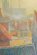 View Towards the Church in Woerden By Leo Gestel