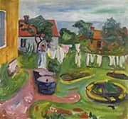 Clothes on a Line in Asgardstrand 1902 By Edvard Munch