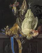 Still Life with Hunting Trophies 1661 By Willem van Aelst