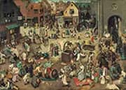 The Fight Between Carnival and Lent By Pieter The Elder Bruegel