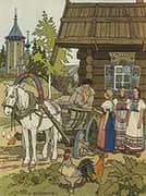 Illustration from the Feather of Finist By Ivan Bilibin