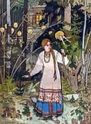 Vassilissa in the Forest By Ivan Bilibin