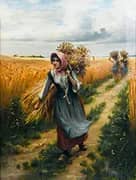 Bringing in the Harvest By Georges Laugee