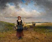 Women Returning from the Fields at the End of the Day By Georges Laugee