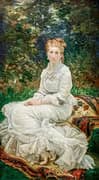 Lady in White, 1880 By Marie Bracquemond