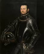 Portrait of a Young Bearded Man By Tintoretto