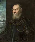 Portrait of an Admiral By Tintoretto