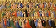 The Forerunners of Christ with Saints and Martyrs Inner Right Predella Panel By Fra Angelico