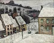 Murol in the Snow, c1920 By Victor Charreton