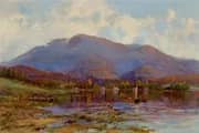 Mount Wellington from New Town Bay, 1898 By William Charles Piguenit