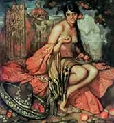 The Criolla with Shawl By Saturnino Herran