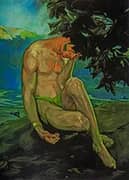 The Legend of the Volcanoes (Right Panel) By Saturnino Herran