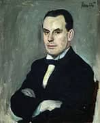 Portrait of Arthur Leyden By Leslie Hunter