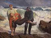 The Drowned Man Brought Ashore By Laurits Tuxen