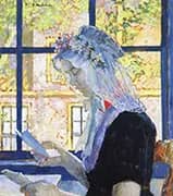 The Lace Cap By Gari Melchers