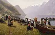 Going to Church in Hardanger By Hans Dahl