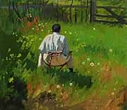 Hans Junior in the Meadow By Hans Dahl