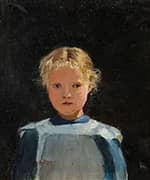 Study of Little Girl By Hans Dahl