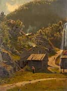 View of Evanger By Hans Dahl