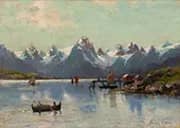 Fjord Landscape By Frithjof Smith-Hald
