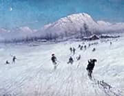 Winter Afternoon Under Ulriken By Frithjof Smith-Hald