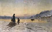 Winter Day by the Fjord By Frithjof Smith-Hald