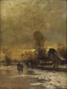 Winter Landscape By Gerhard Munthe