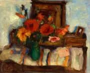 Still Life with Chrysanthemum 1936 By Elemer Vass