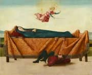 The Miracle of the Catafalque Panel By Lorenzo Costa