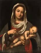 Madonna and Child By Lorenzo Costa