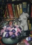 Asters By Christopher Richard Wynne Nevinson